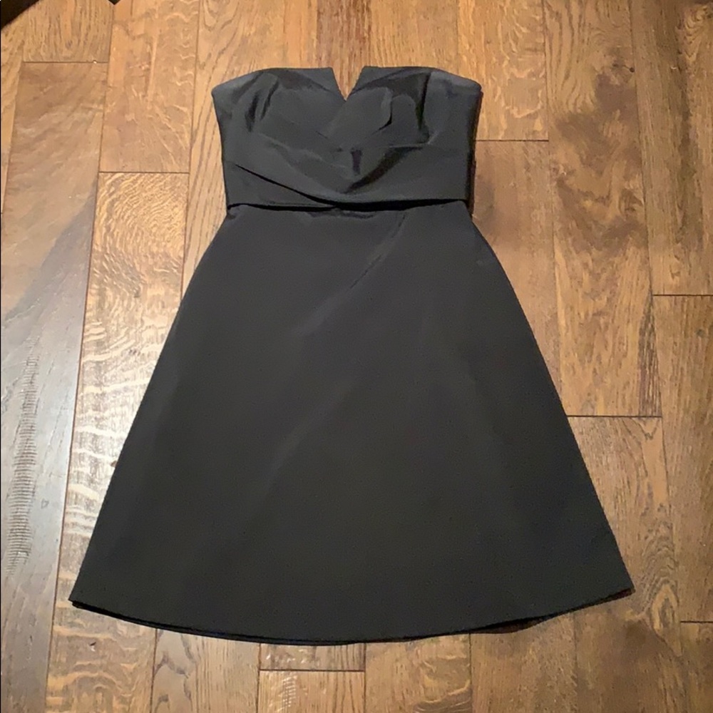 White house black market black strapless dress